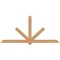 Ekena Millwork Kennewick Timber Gable Bracket, Western Red Cedar, 108"W x 49"H x 1 1/2"D x 5 1/2"F, 11/12 Pitch GBW108X49X0206KEN00SWR - alternate 1